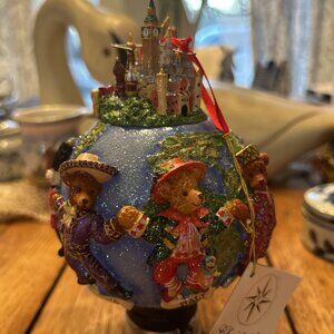 Christopher Radko Teddies Around the World Christmas Ornament with Tag Holiday